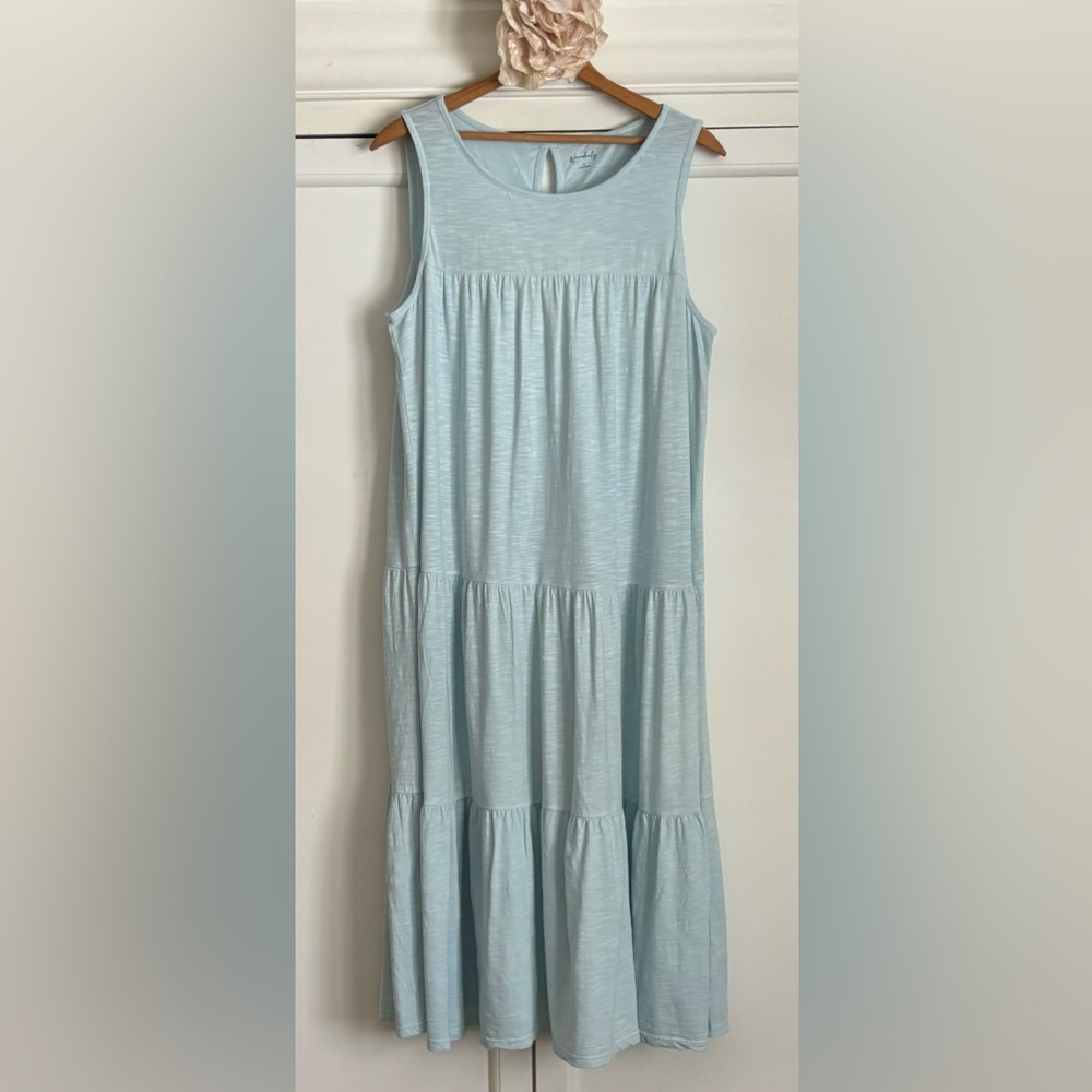 Light Blue Sleeveless Maxi Dress NWOT